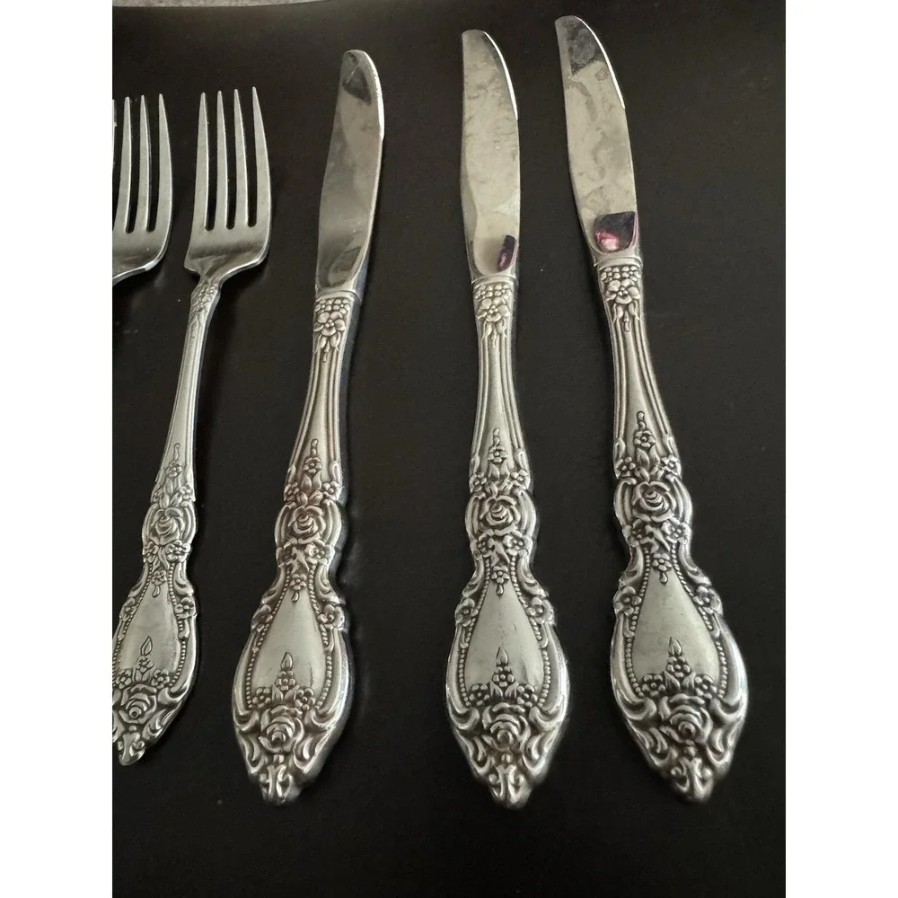 Oneida WORDSWORTH Stainless Flatware‎ 9 Pieces Spoon Fork Knife